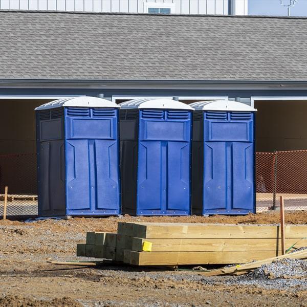 Heavy-duty construction site porta potty in Vancouver, Washington